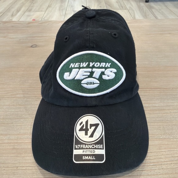 ’47 Other - New York Jets '47 Franchise Legacy Mens Sz S  Fitted Cap Hat Black/Green NWT